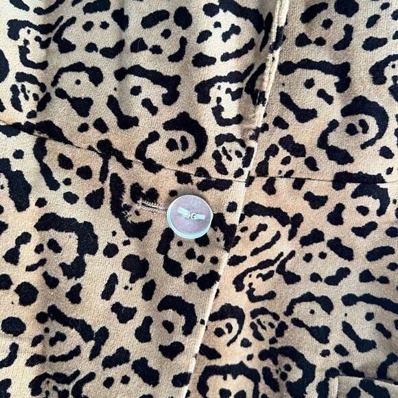 Good American Fit & Flatter Leopard Print Velveteen Blazer - Picture 9 of 16